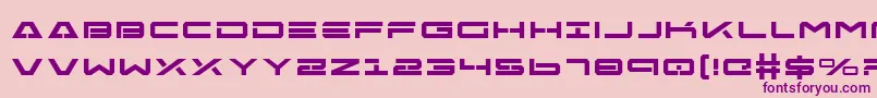 FreeAgentBoldExpanded Font – Purple Fonts on Pink Background