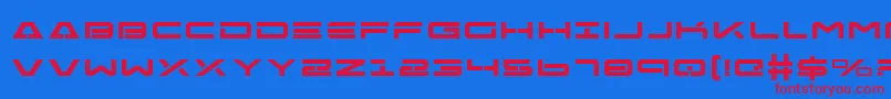 FreeAgentBoldExpanded Font – Red Fonts on Blue Background