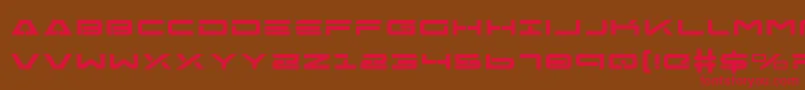 FreeAgentBoldExpanded Font – Red Fonts on Brown Background