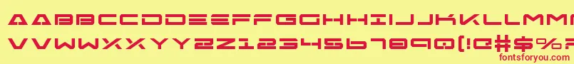 FreeAgentBoldExpanded Font – Red Fonts on Yellow Background