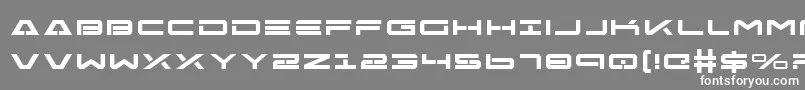フォントFreeAgentBoldExpanded – 灰色の背景に白い文字