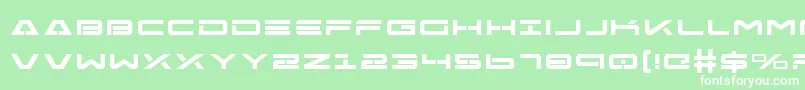 FreeAgentBoldExpanded Font – White Fonts on Green Background