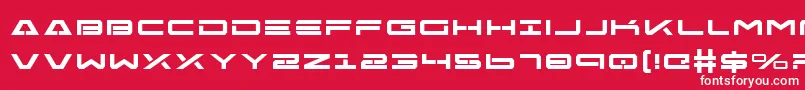 FreeAgentBoldExpanded Font – White Fonts on Red Background