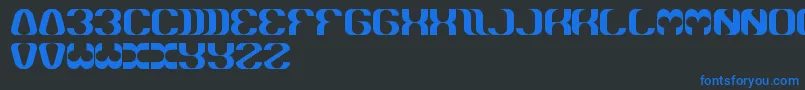 Whateveryouare Font – Blue Fonts on Black Background