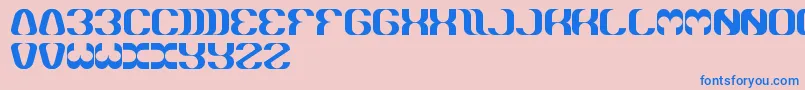 Whateveryouare Font – Blue Fonts on Pink Background