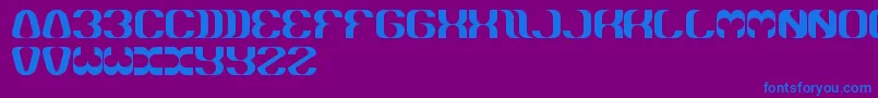 Whateveryouare Font – Blue Fonts on Purple Background