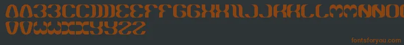 Шрифт Whateveryouare – коричневые шрифты на чёрном фоне