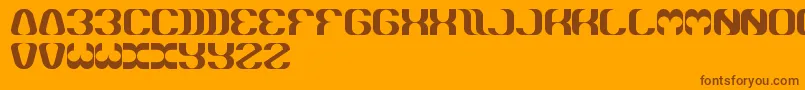 Whateveryouare Font – Brown Fonts on Orange Background