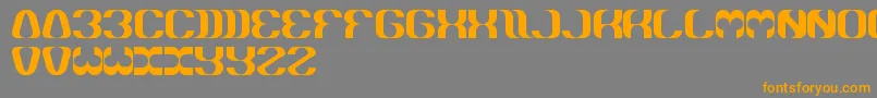 Whateveryouare Font – Orange Fonts on Gray Background