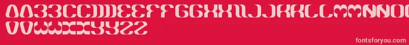 Whateveryouare Font – Pink Fonts on Red Background