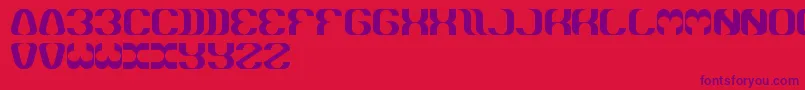 Whateveryouare Font – Purple Fonts on Red Background