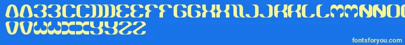 Whateveryouare Font – Yellow Fonts on Blue Background