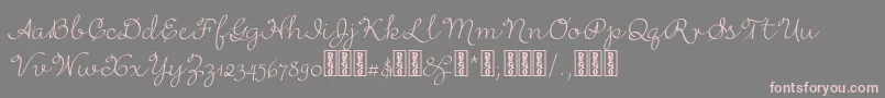 RufusscriptDemo Font – Pink Fonts on Gray Background