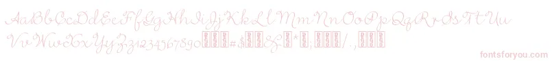 RufusscriptDemo Font – Pink Fonts on White Background