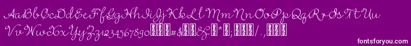 RufusscriptDemo Font – White Fonts on Purple Background