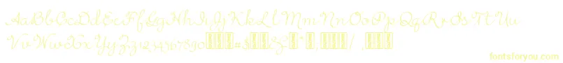 RufusscriptDemo-Schriftart – Gelbe Schriften