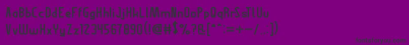 フォントThisIsInternet – 紫の背景に黒い文字