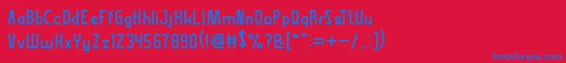 ThisIsInternet Font – Blue Fonts on Red Background