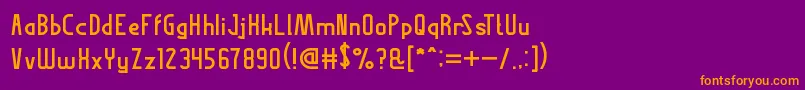 ThisIsInternet Font – Orange Fonts on Purple Background