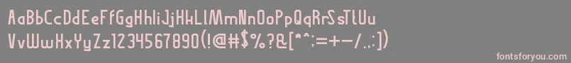 フォントThisIsInternet – 灰色の背景にピンクのフォント