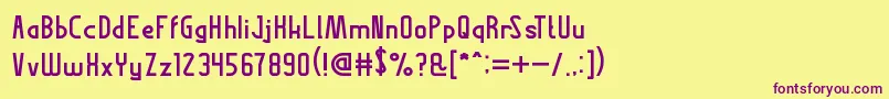 fuente ThisIsInternet – Fuentes Moradas Sobre Fondo Amarillo