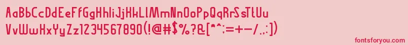 ThisIsInternet Font – Red Fonts on Pink Background