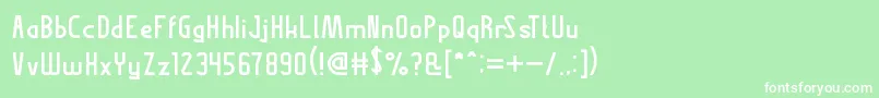 ThisIsInternet Font – White Fonts on Green Background
