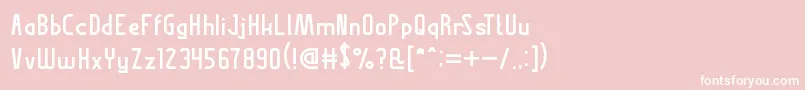 ThisIsInternet-Schriftart – Weiße Schriften auf rosa Hintergrund