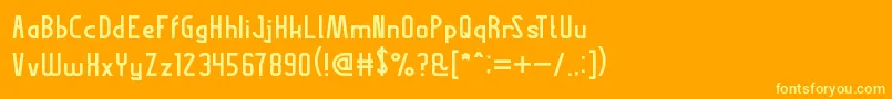 ThisIsInternet Font – Yellow Fonts on Orange Background