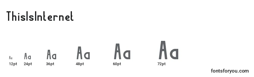 ThisIsInternet Font Sizes
