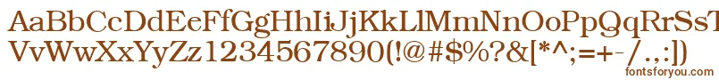 BookplateRegular Font – Brown Fonts on White Background