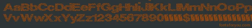 Supercracks Font – Brown Fonts on Black Background