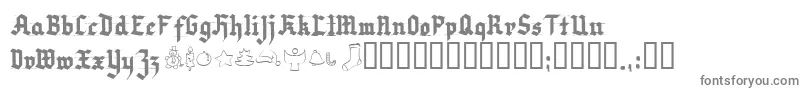 フォントVerychristmess – 白い背景に灰色の文字