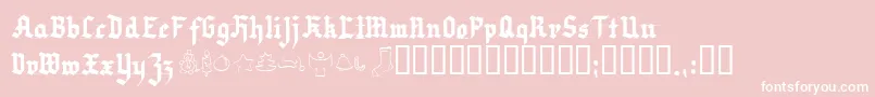 Verychristmess Font – White Fonts on Pink Background