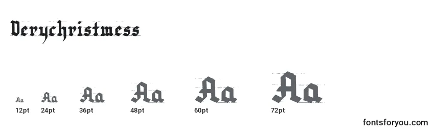 Verychristmess Font Sizes
