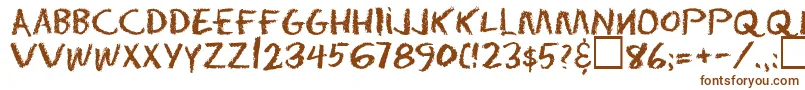 Eraserregular Font – Brown Fonts