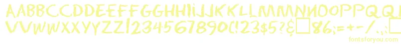 Eraserregular Font – Yellow Fonts