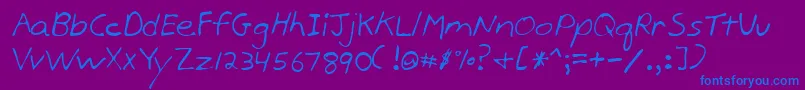 Шрифт Lehn170 – синие шрифты на фиолетовом фоне