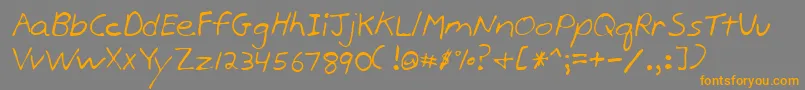 Lehn170-Schriftart – Orangefarbene Schriften auf grauem Hintergrund