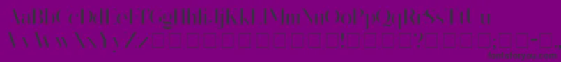 KingsGambit-fontti – mustat fontit violetilla taustalla