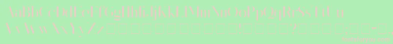 KingsGambit Font – Pink Fonts on Green Background