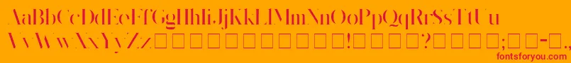 KingsGambit Font – Red Fonts on Orange Background