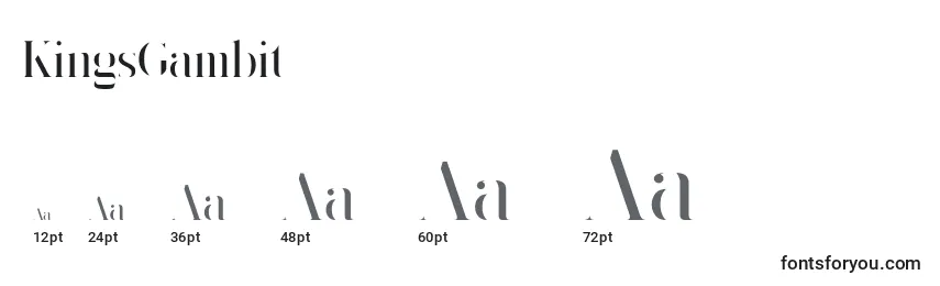 KingsGambit Font Sizes