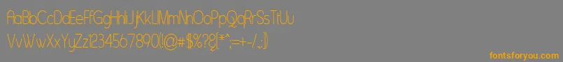 Шрифт Asent – оранжевые шрифты на сером фоне