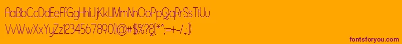 Шрифт Asent – фиолетовые шрифты на оранжевом фоне