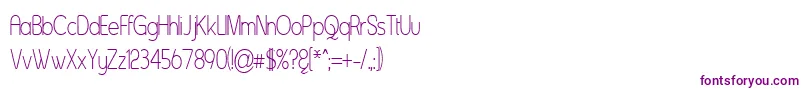 Шрифт Asent – фиолетовые шрифты на белом фоне