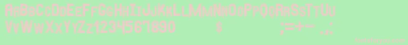 AnyMeritousSt Font – Pink Fonts on Green Background
