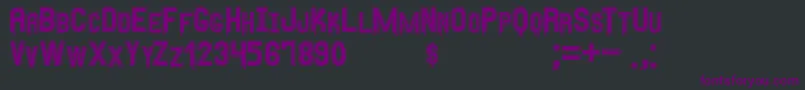 AnyMeritousSt Font – Purple Fonts on Black Background