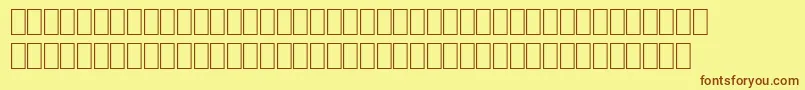 Шрифт WpMathextendeda – коричневые шрифты на жёлтом фоне