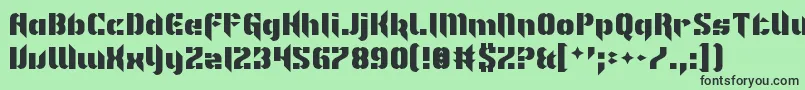 ImNotLikeMostFonts Font – Black Fonts on Green Background